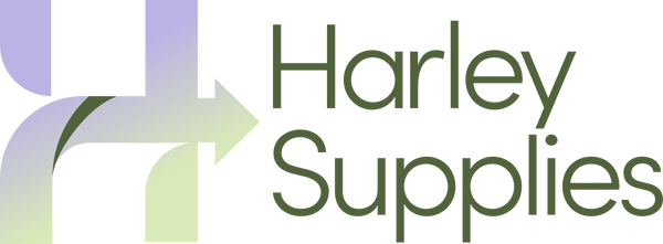 Harley Supplies logo – symbol and name representing aesthetic medical supply brand