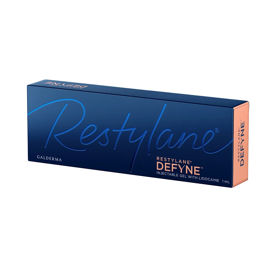 Box of Restylane Defyne on a white background